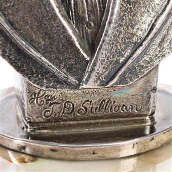 (NEW YORK CITY.) Silver bust of Senator "Big Tim" Sullivan.